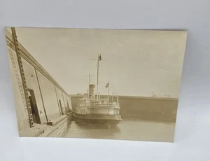 1920’s Sepia 5 x7”  Photo-New York Central Ferry-President of NY at Port - Picture 1 of 4