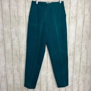 Jeans Vintage Gap Clothing Co Teal pieghettato vita alta gamba dritta vestibilità ampia - Foto 1 di 10