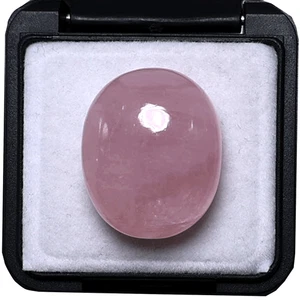 Certified 38.22 Cts Natural Morganite Untreated 22MM Hi-Grade Cabochon Gemstone - Picture 1 of 11