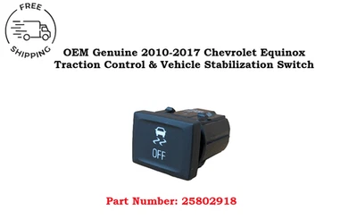 Interruptor de control de tracción y estabilización Chevrolet Equinox 2010-2017 OEM 25802918 Foto 1 de 4