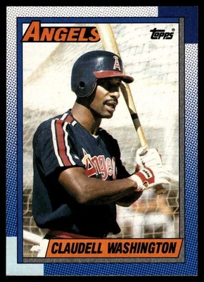 1990 Topps #705 Claudell Washington - Image 1 of 2