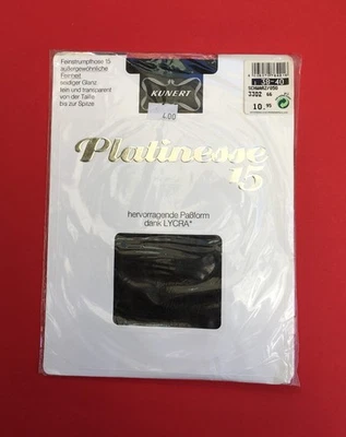 TOP Nylonstrumpfhose KUNERT Platinesse 15, SCHWARZ/050, I 38-40, TOP Selten - Bild 1 von 4