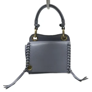 Auth SEE BY CHLOE Tilde Light Blue Leather Suede Handbag - Picture 1 of 9