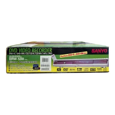 Sanyo DRW-500 Slim DVD Recorder/Player w/ REMOTE DVD-RW DVD-R CD-R TESTED  - Image 1 of 4