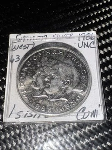 Samoa Occidental 1 Tala 1986 Cu-Ni Sin Circular MONEDA MUNDIAL RARA Príncipe Andrés BIN 1 - Imagen 1 de 2