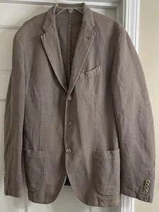 Altea Fabio Baumwolle/Leinen 3 Knopf Sport Mantel Blazer Herren IT Gr. 56 US 40 - Bild 1 von 7
