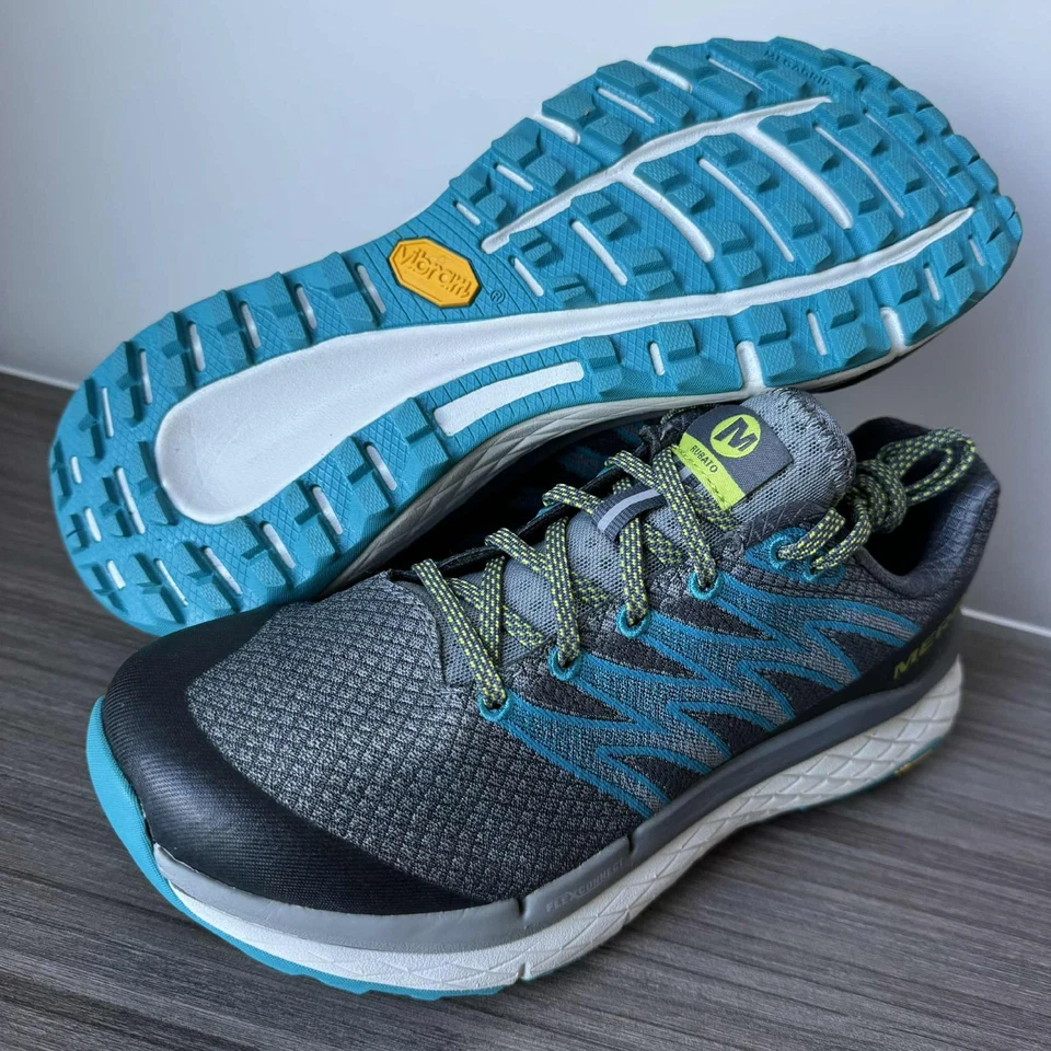 Merrell J135252 Rubato Trail Running Blue Gray Hiking Shoes Women's 6.5 M