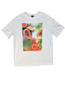 Express relaxed fit men's tshirt tropical graphic fruit palm leaves Large - Picture 1 of 9
