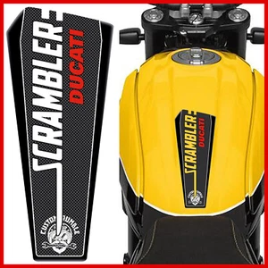 paraserbatoio adesivo per moto DUCATI SCRAMBLER tankpad 3d PROTEZIONE CARBON - Foto 1 di 1