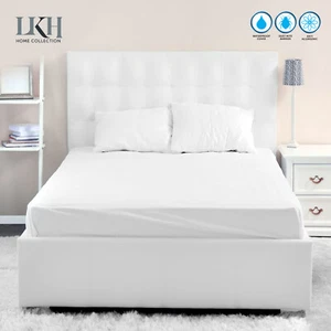 MATRATZENBEZUG SCHUTZ WASSERDICHT BETT EINBAULAKEN EINZELN DOPPEL KÖNIGSGRÖSSE - Bild 1 von 12