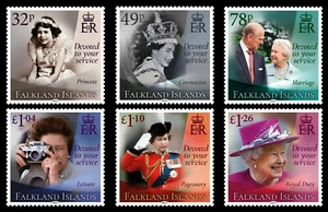 2021 FALKLANDINSELN QUEEN ELIZABETH II 95. GEBURTSTAG, SET of 6 STAMPS FDC - Bild 1 von 1