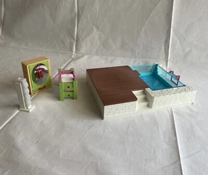 Playmobil 5575 Luxusvilla Pool Einrichtung Lampe 6555 Kinderbett Kleiderschrank - Bild 1 von 4