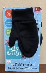 New Lily & Dan Children's Touch Screen Mittens Palm Grip Size XS Ages 2 to 4 - Picture 1 of 3