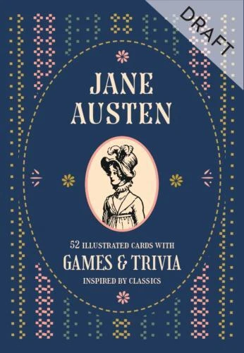 Jane Austen - a Card and Trivia Game : 52 Illustrated Cards with Games and Trivia Inspired by Classics by Chester Cowell (2023, Cards,Flash Cards)