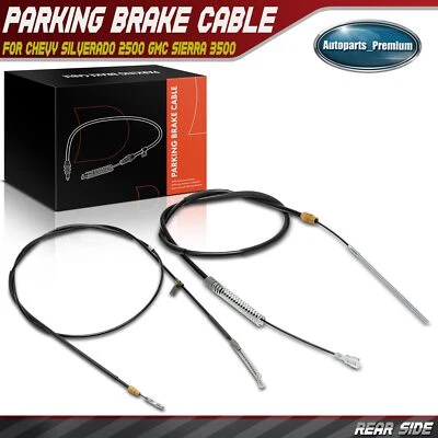 2x Rear LH & RH Parking Brake Cable for Chevy Silverado 2500 HD GMC Sierra 3500 - Image 1 of 4