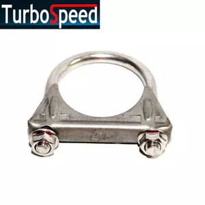 New 1x Universal 2" stainless steel U-Bolt Uclamp Saddle Muffler Exhaust Clamp - Picture 1 of 7