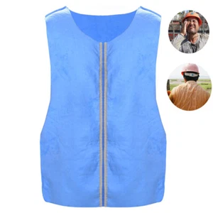 Unisex Summer Cooling Cardigan Vest Ice Pack Vest Cold Vest Outdoor Working - Picture 1 of 14