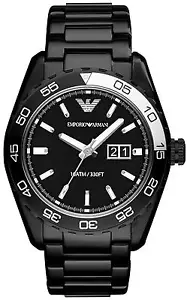 Orologio da braccio Emporio AR 6049 100M, Ion Uomo Nero - Foto 1 di 4