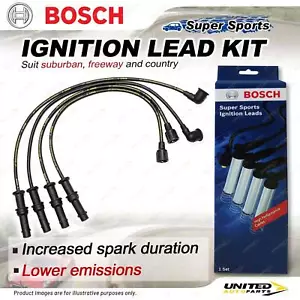 Bosch Super Sport Leads for Subaru Forester SF Impreza GC GD GF GG 1992-2007 - Picture 1 of 2