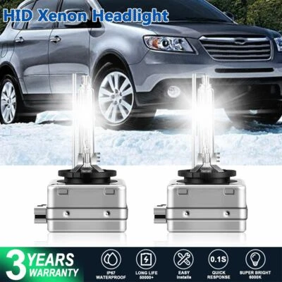Kit de conversión de bombillas de faros HID para Subaru Tribeca 2008-2011 D1S 6000K blanco Foto 1 de 4