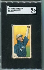 1910 T206 baseball card Patsy Dougherty SGC 2 White Sox