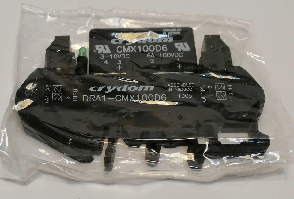 Crydom DRA1-CMX100D6 Solid State Relay 100VDC/6A | IN 3-10VDC - Image 1 of 1