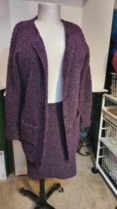 NewPort News Purple Boucle style Skirt and matching Jacket - Picture 1 of 4