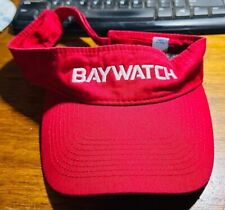Vintage BAYWATCH Movie Promotional Red Baseball Visor Hat Cap #W8