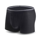 Comfortable And Sexy Black Mens Underpants With U Convex Separation Model