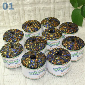 Sale New Lot of 10Ballsx50g High-quality Nylon Ladder Track Knitting Yarn Gold - Picture 1 of 9