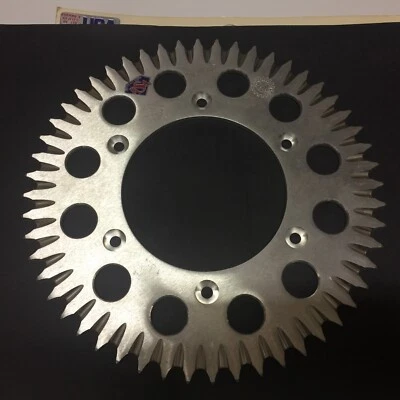 Piñón trasero CR 125 250 500 1984-2001 Honda 52 dientes aluminio ranuras motocross Foto 1 de 2