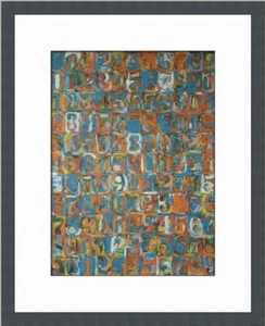 Jasper Johns Numbers in Color II Custom Framed Print - Picture 1 of 2
