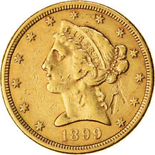 [#844743] Moneta, Stany Zjednoczone, Coronet Head, 5 $, Half Eagle, 1899, USA Mi