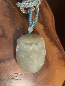 Chinese Hand Carved Crab & Lotus Nephrite Jade - Picture 1 of 15