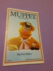 vtg 80s Muppets Fonzie Bear large sticker *damaged* - Picture 1 of 3