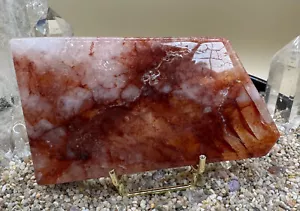 Fire Quartz Slab – 12.2 x 6.6cm | 273g | Passion, Clarity & Energy Boost - Picture 1 of 6