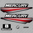 Mercury 8 hp Two Stroke New Model outboard engine decals sticker reproduction - AU $ 67.26