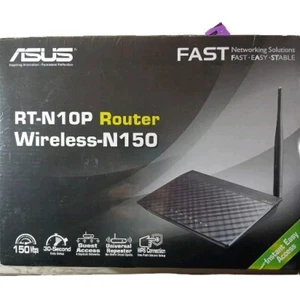 ASUS RT-N10 150 Mbps 4-Port 10/100 Wireless N Router (RT-N10P)sealed Box - Picture 1 of 6