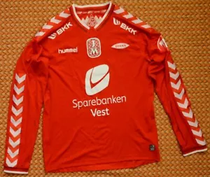 2014 - 2015 Brann, Home manga larga camisa de Hummel, adulto EU XL, EE. UU. L - Imagen 1 de 6