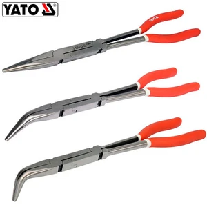 YATO Langbeckzange Spitzzange Telefon Zange gerade  45° 90° 330mm / 340mm - Bild 1 von 5