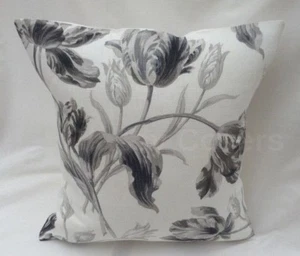 Laura Ashley Designer Cushion Cover "GOSFORD" Charcoal Fabric Various Sizes - Picture 1 of 2