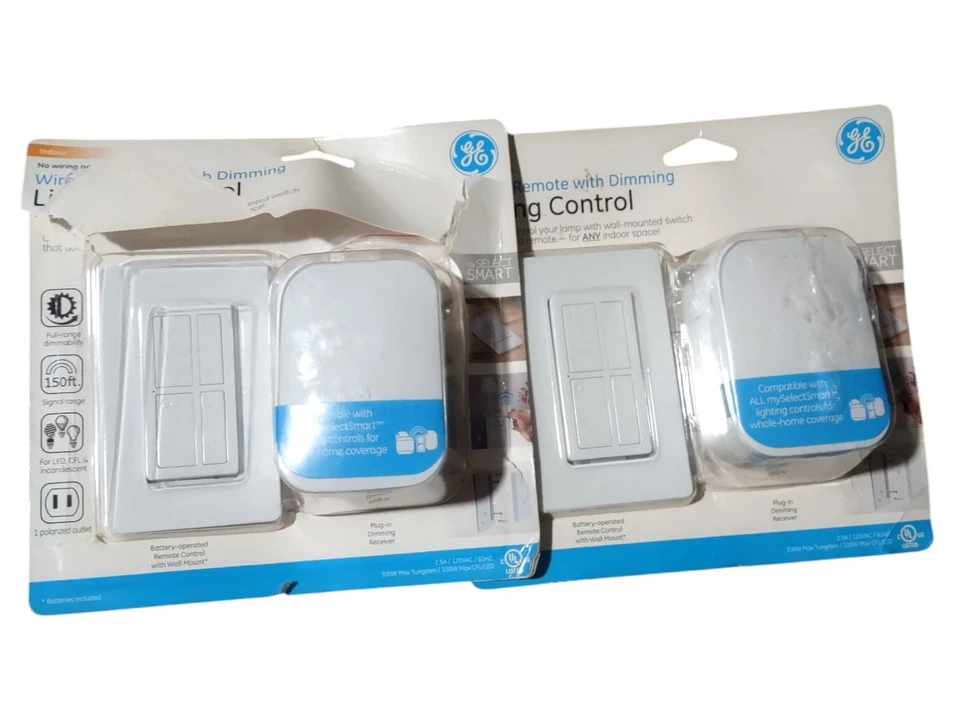 Control remoto inalámbrico con luz tenue juego de 2 paquetes envío rápido gratuito Foto 1 de 4