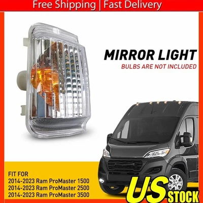 Luz de giro izquierda del espejo retrovisor LH para 14-23 Ram ProMaster 1500 2500 3500 B Foto 1 de 4