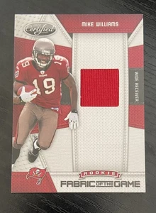 Memorabilia de Mike Williams 2010 de tela del juego de novato certificado #13/250 Bucs - Imagen 1 de 2