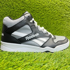 Scarpe da basket Reebok Royal BB4500 High 2 da uomo taglia 9 nere grigie sneakers - Foto 1 di 10