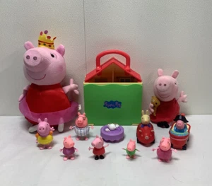 Peppa Pig Toy Lot Talking Plush House Figures Table - Picture 1 of 21