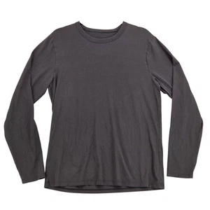 Lululemon Damen Medium leichtes Langarmshirt mit Rundhalsausschnitt schwarz Loungewear - Bild 1 von 3