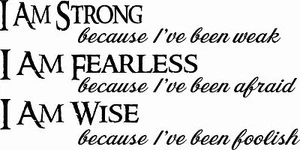 Strong Fearless Wise Vinyl Wall Decal by Scripture Wall Art. 11x22 - Picture 1 of 6