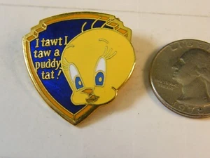 PIN DE PERSONAJE WARNER BROS. TWEETY BIRD LOONEY MELODÍAS I TAWT I TAW A PUDDY TAT! - Imagen 1 de 2