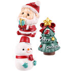3Pcs Resin Christmas Ornaments for Desktop Decorations